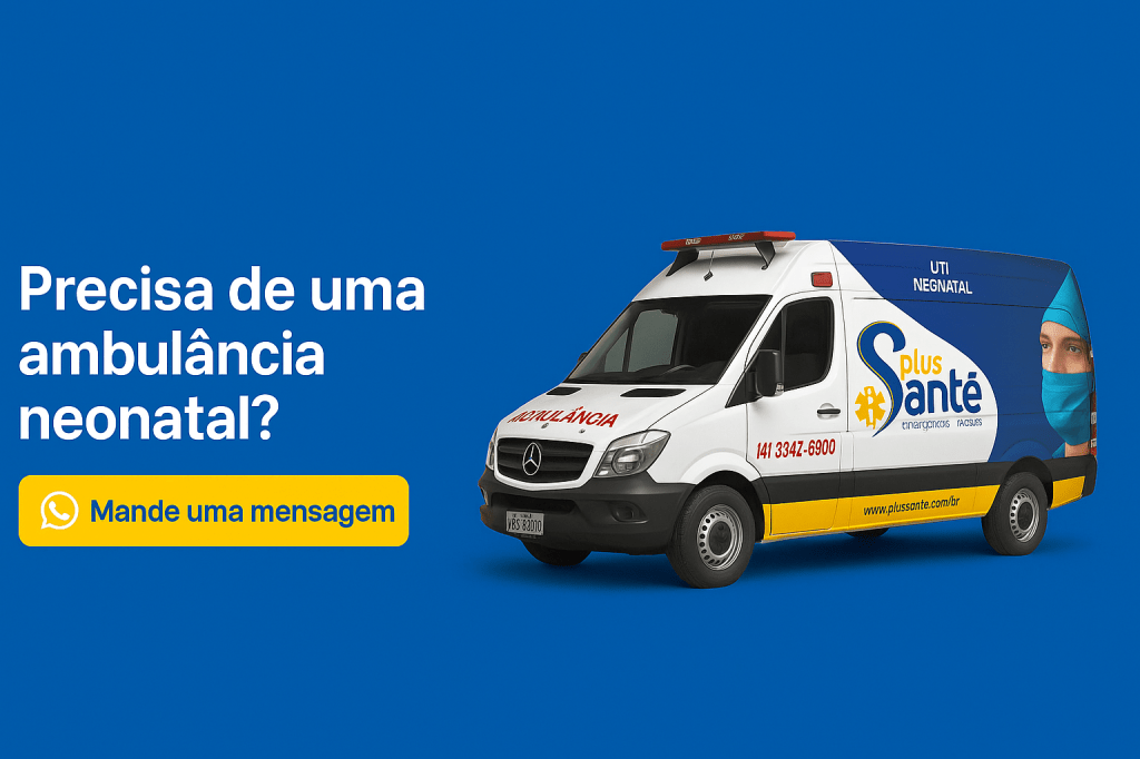 A Plus Santé, referência em emergências médicas há mais de 25 anos, oferece um serviço especializado por meio da Plus Santé Kids, com ambulâncias UTI Neonatal e Pediátrica totalmente equipadas e voltadas às necessidades infantis.